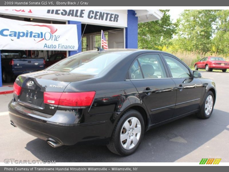 Ebony Black / Gray 2009 Hyundai Sonata GLS V6