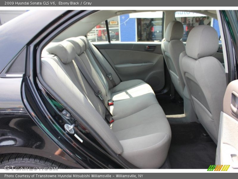 Ebony Black / Gray 2009 Hyundai Sonata GLS V6