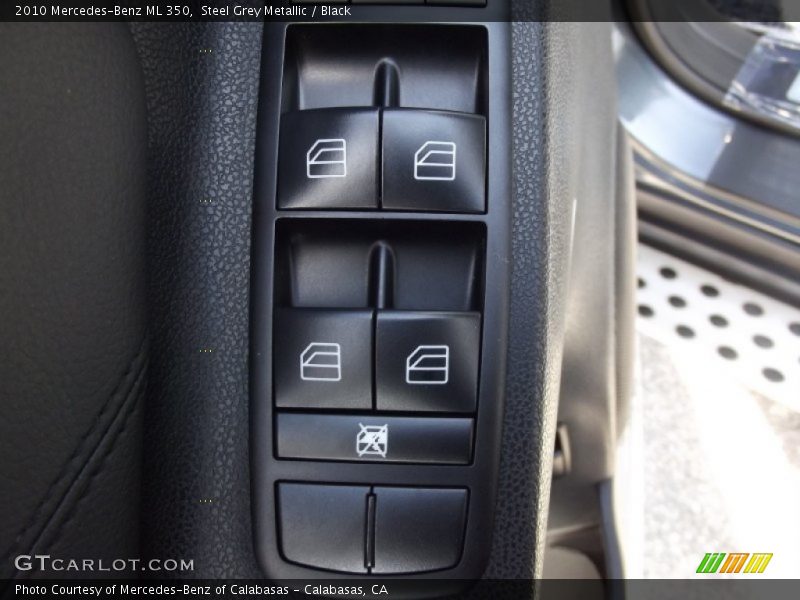 Steel Grey Metallic / Black 2010 Mercedes-Benz ML 350