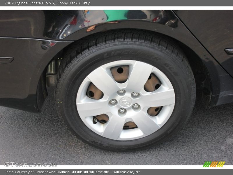 Ebony Black / Gray 2009 Hyundai Sonata GLS V6