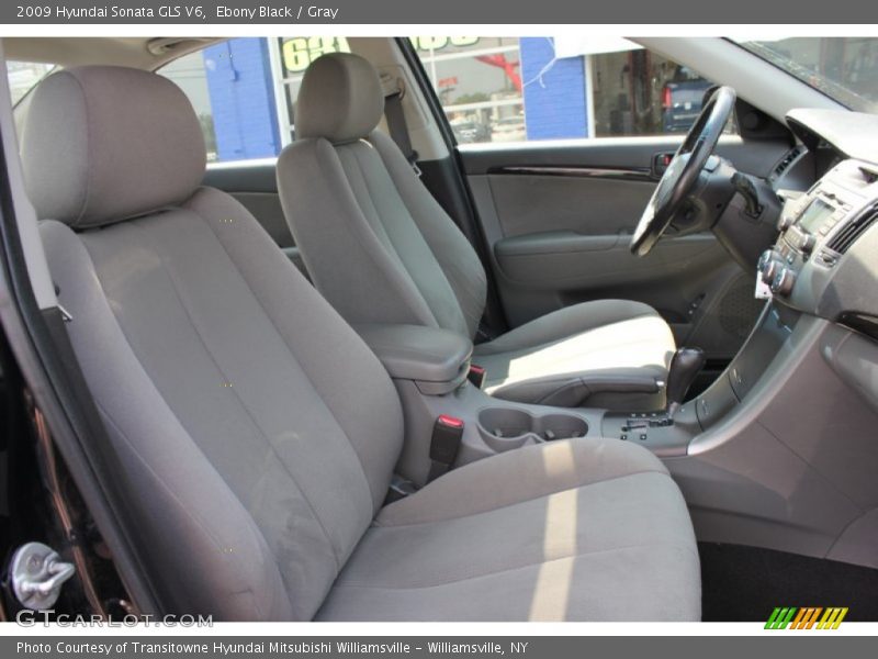 Ebony Black / Gray 2009 Hyundai Sonata GLS V6