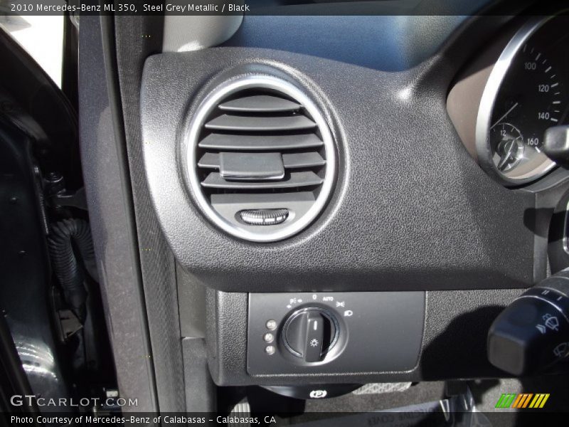 Steel Grey Metallic / Black 2010 Mercedes-Benz ML 350