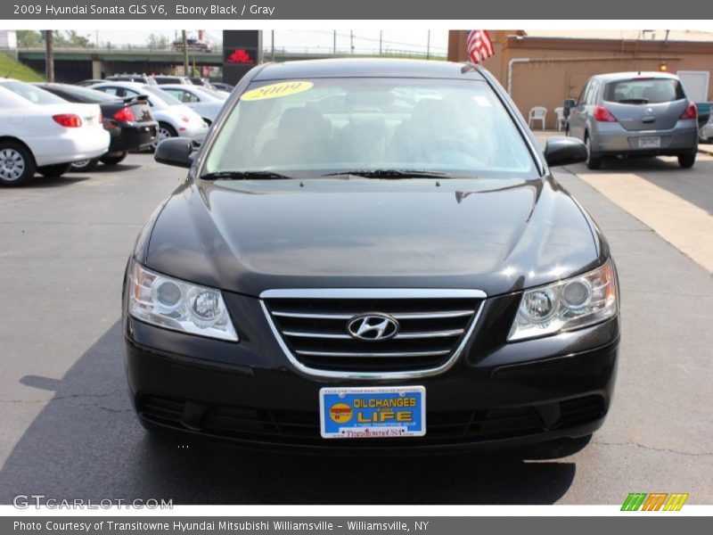 Ebony Black / Gray 2009 Hyundai Sonata GLS V6