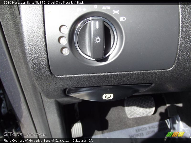 Steel Grey Metallic / Black 2010 Mercedes-Benz ML 350
