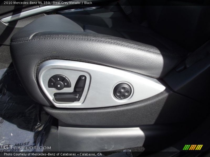 Steel Grey Metallic / Black 2010 Mercedes-Benz ML 350