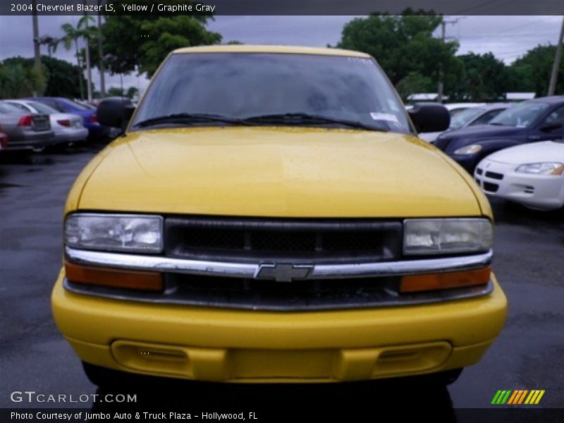 Yellow / Graphite Gray 2004 Chevrolet Blazer LS