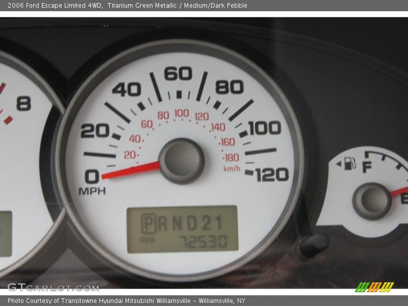 Titanium Green Metallic / Medium/Dark Pebble 2006 Ford Escape Limited 4WD