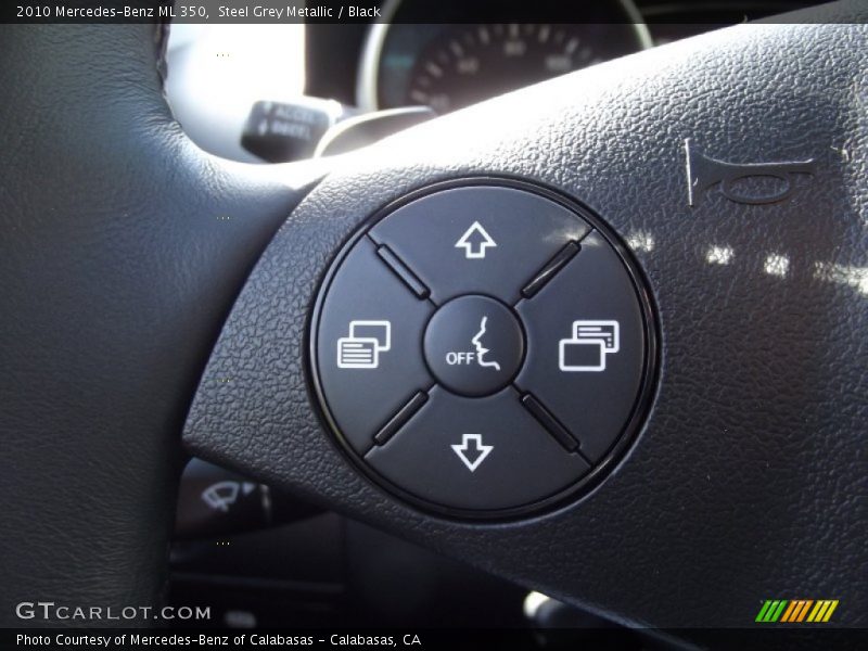 Steel Grey Metallic / Black 2010 Mercedes-Benz ML 350