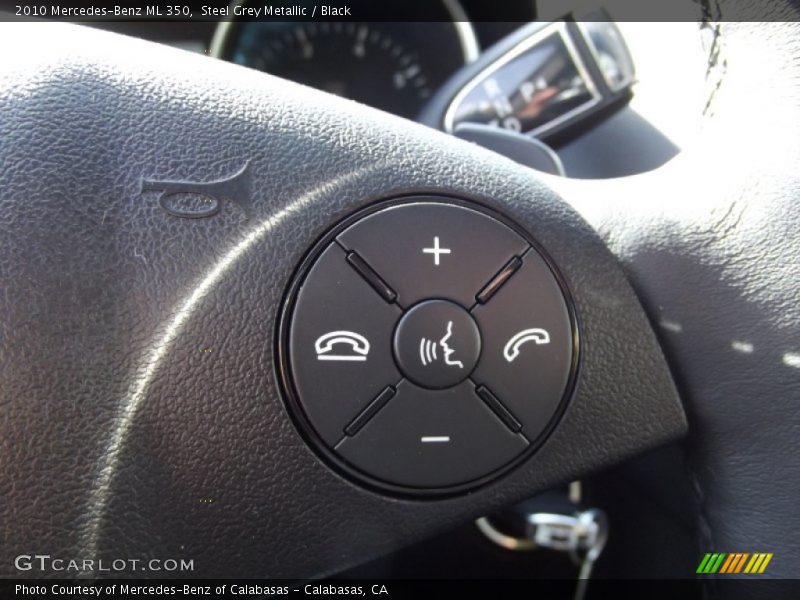 Steel Grey Metallic / Black 2010 Mercedes-Benz ML 350