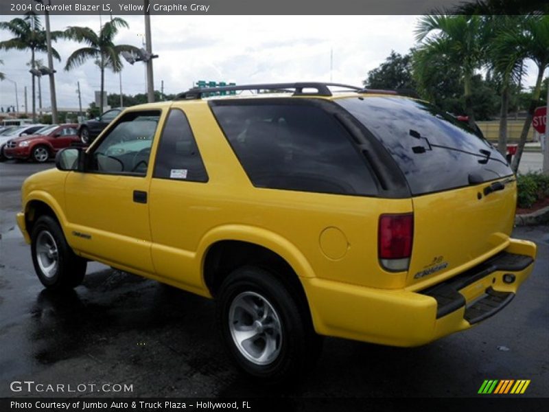 Yellow / Graphite Gray 2004 Chevrolet Blazer LS