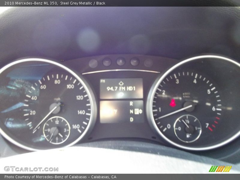 Steel Grey Metallic / Black 2010 Mercedes-Benz ML 350
