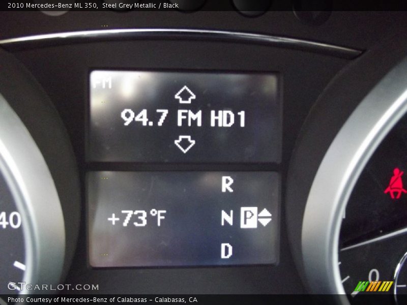 Steel Grey Metallic / Black 2010 Mercedes-Benz ML 350