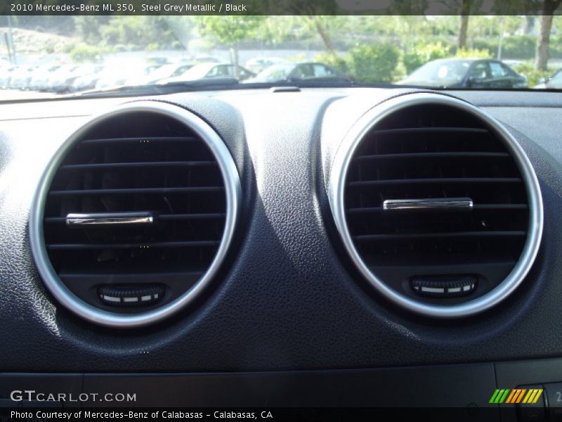 Steel Grey Metallic / Black 2010 Mercedes-Benz ML 350