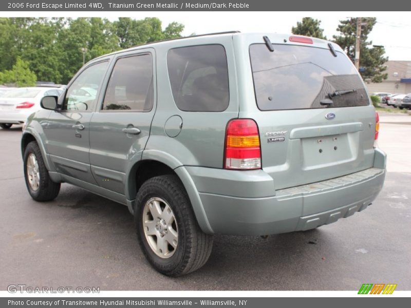 Titanium Green Metallic / Medium/Dark Pebble 2006 Ford Escape Limited 4WD