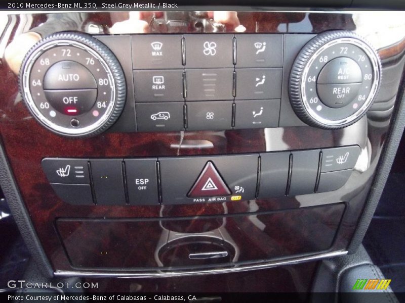 Steel Grey Metallic / Black 2010 Mercedes-Benz ML 350