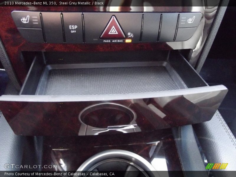 Steel Grey Metallic / Black 2010 Mercedes-Benz ML 350