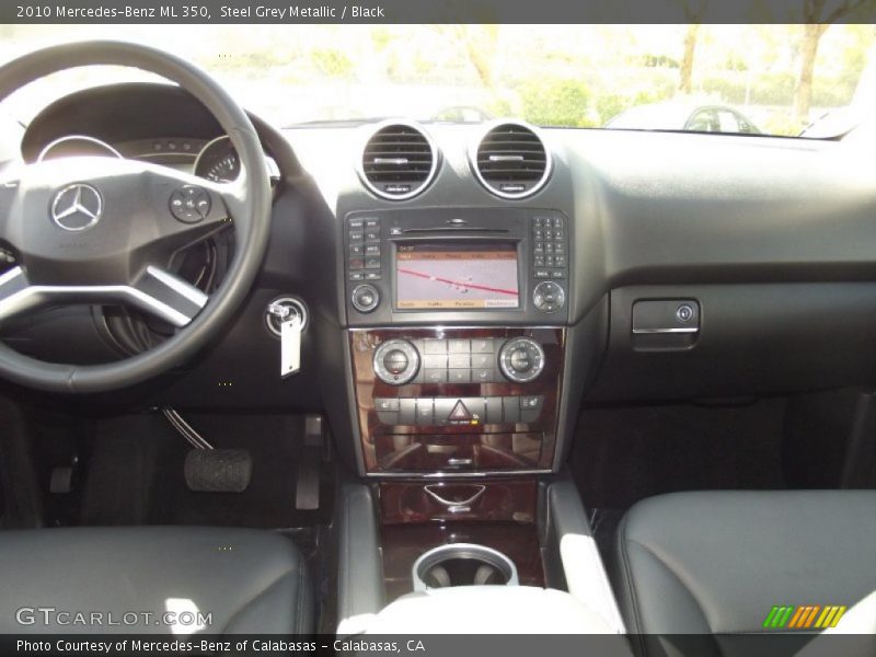 Steel Grey Metallic / Black 2010 Mercedes-Benz ML 350