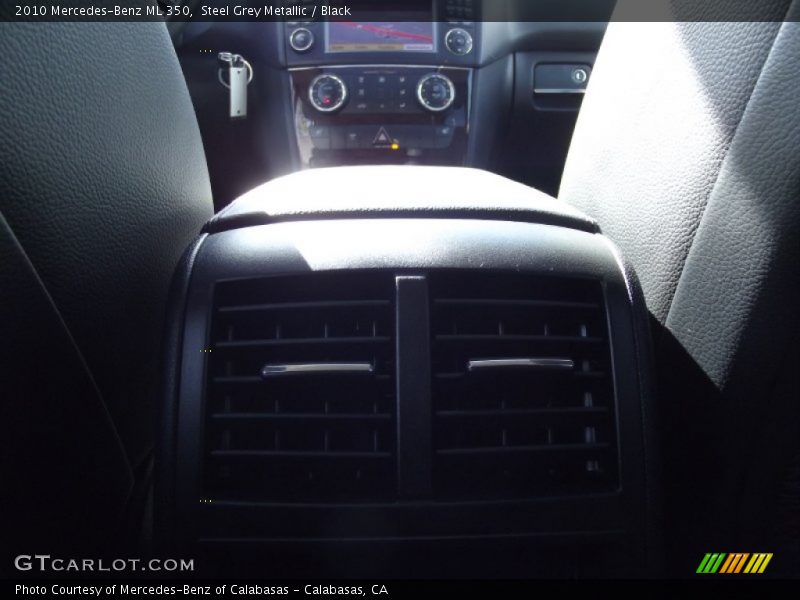 Steel Grey Metallic / Black 2010 Mercedes-Benz ML 350