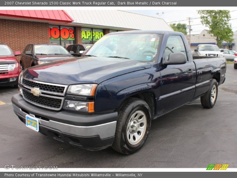 Dark Blue Metallic / Dark Charcoal 2007 Chevrolet Silverado 1500 Classic Work Truck Regular Cab