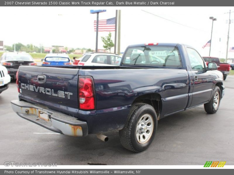Dark Blue Metallic / Dark Charcoal 2007 Chevrolet Silverado 1500 Classic Work Truck Regular Cab