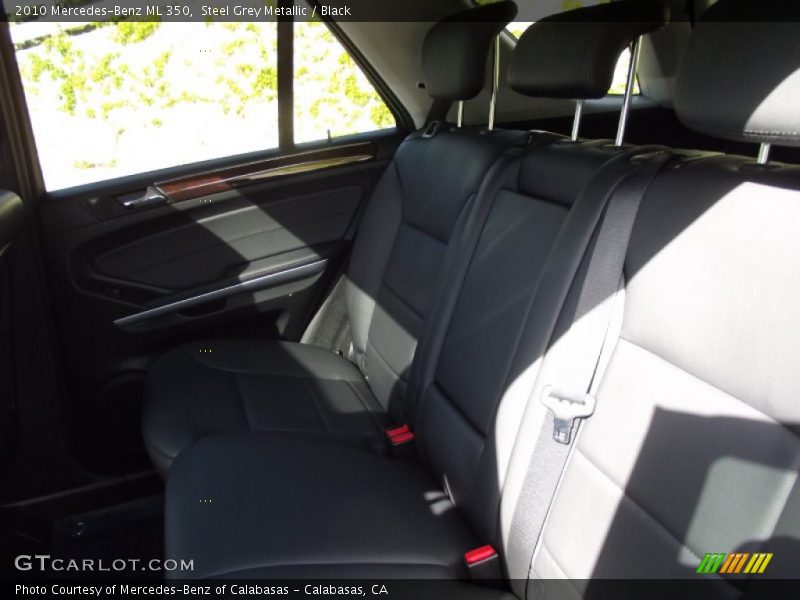 Steel Grey Metallic / Black 2010 Mercedes-Benz ML 350
