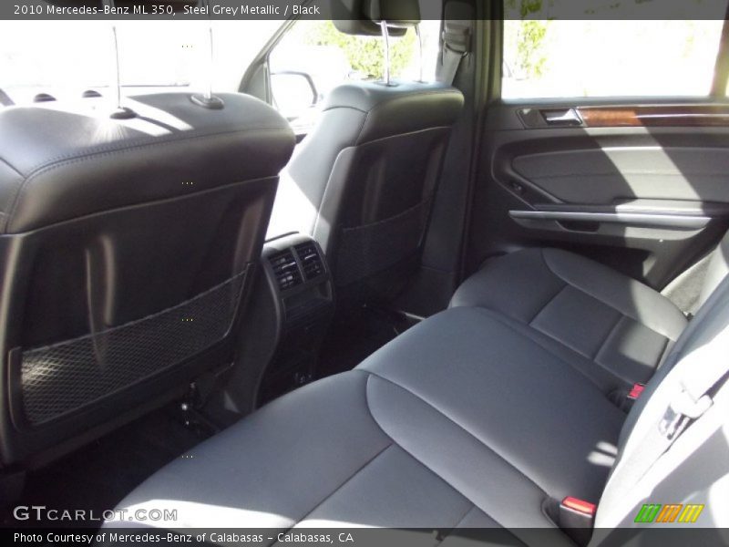 Steel Grey Metallic / Black 2010 Mercedes-Benz ML 350