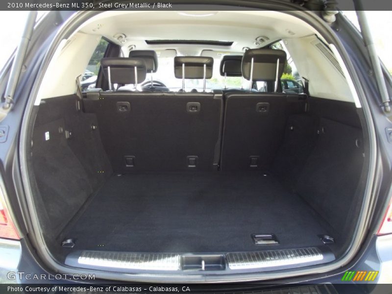 Steel Grey Metallic / Black 2010 Mercedes-Benz ML 350