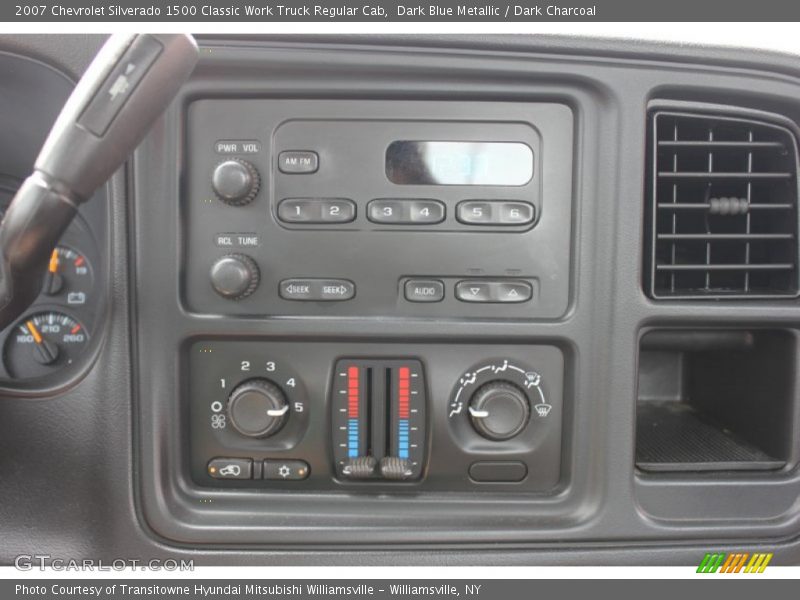 Dark Blue Metallic / Dark Charcoal 2007 Chevrolet Silverado 1500 Classic Work Truck Regular Cab