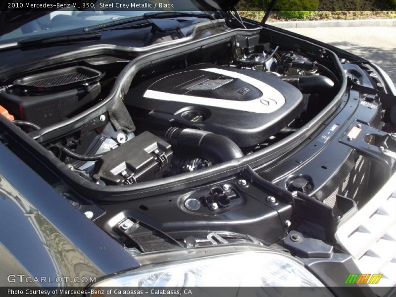 Steel Grey Metallic / Black 2010 Mercedes-Benz ML 350