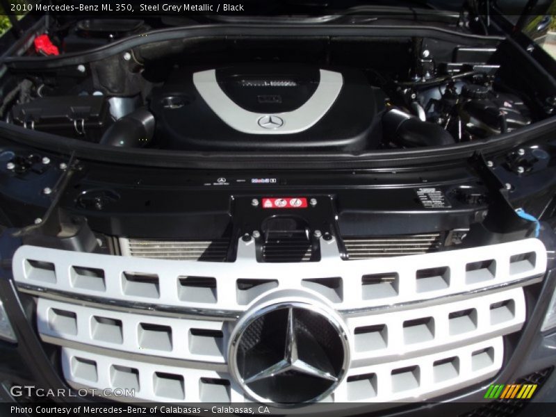 Steel Grey Metallic / Black 2010 Mercedes-Benz ML 350