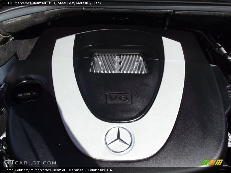 Steel Grey Metallic / Black 2010 Mercedes-Benz ML 350