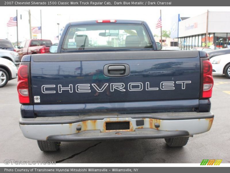 Dark Blue Metallic / Dark Charcoal 2007 Chevrolet Silverado 1500 Classic Work Truck Regular Cab