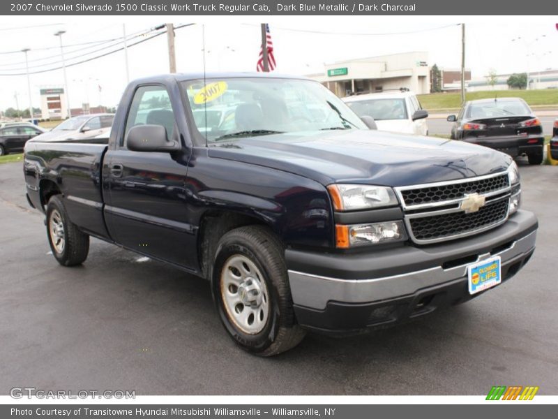 Dark Blue Metallic / Dark Charcoal 2007 Chevrolet Silverado 1500 Classic Work Truck Regular Cab