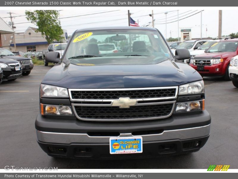 Dark Blue Metallic / Dark Charcoal 2007 Chevrolet Silverado 1500 Classic Work Truck Regular Cab