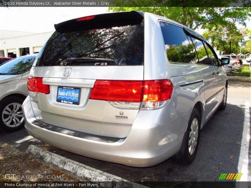 Alabaster Silver Metallic / Gray 2010 Honda Odyssey LX