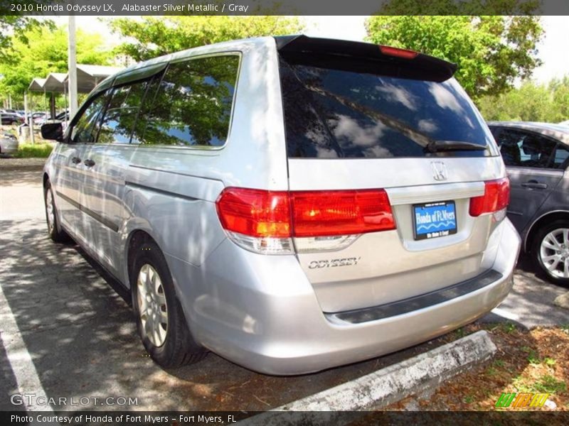 Alabaster Silver Metallic / Gray 2010 Honda Odyssey LX