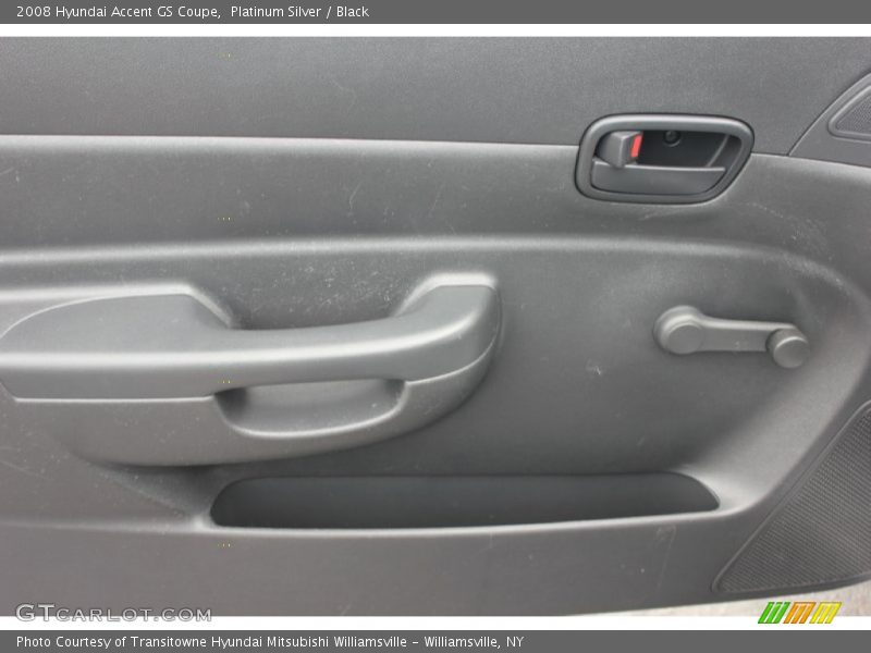 Platinum Silver / Black 2008 Hyundai Accent GS Coupe