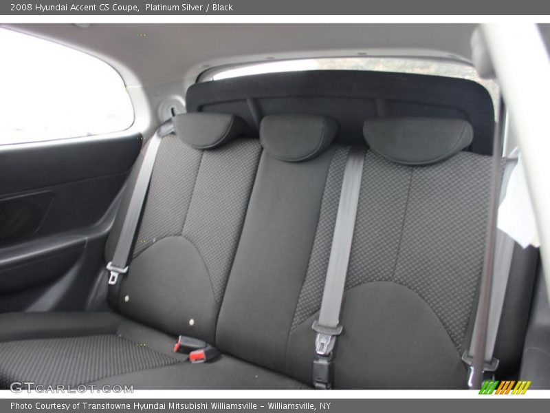 Platinum Silver / Black 2008 Hyundai Accent GS Coupe