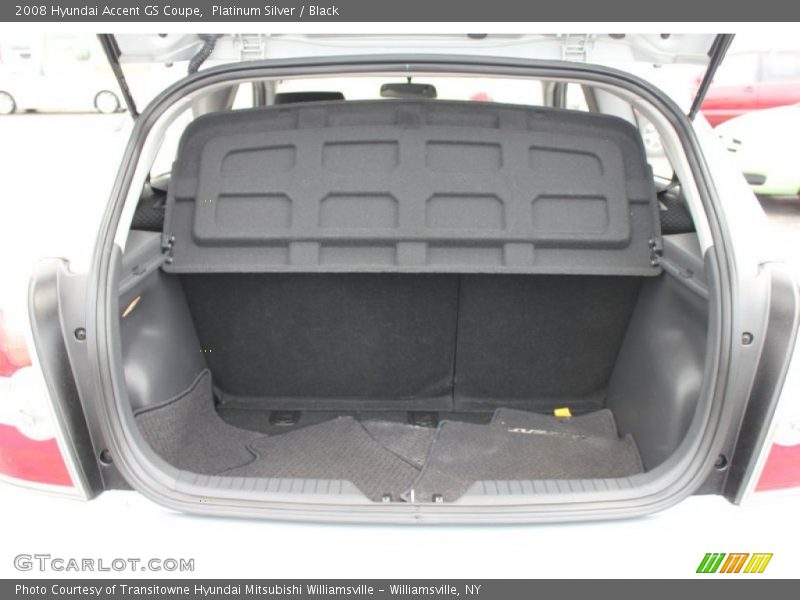 Platinum Silver / Black 2008 Hyundai Accent GS Coupe