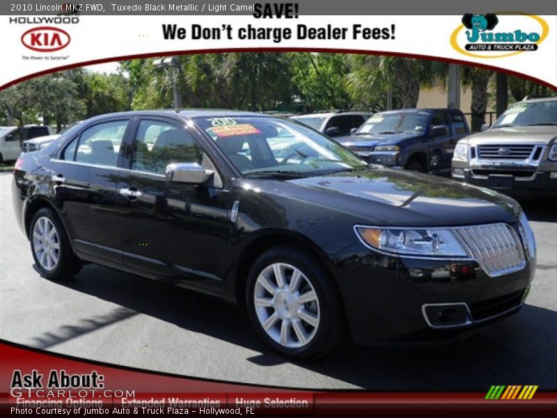 Tuxedo Black Metallic / Light Camel 2010 Lincoln MKZ FWD