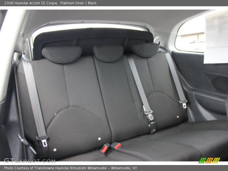 Platinum Silver / Black 2008 Hyundai Accent GS Coupe