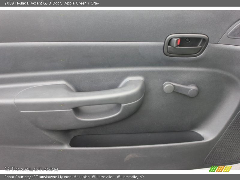 Apple Green / Gray 2009 Hyundai Accent GS 3 Door
