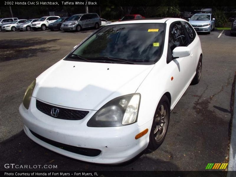 Taffeta White / Black 2002 Honda Civic Si Hatchback