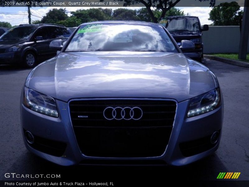 Quartz Grey Metallic / Black 2009 Audi A5 3.2 quattro Coupe