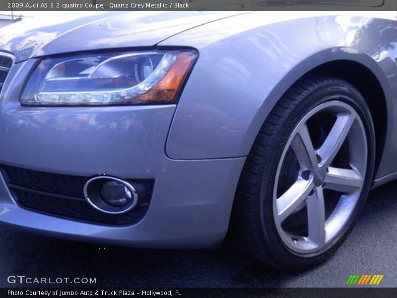 Quartz Grey Metallic / Black 2009 Audi A5 3.2 quattro Coupe