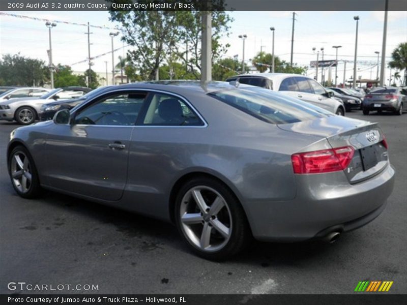 Quartz Grey Metallic / Black 2009 Audi A5 3.2 quattro Coupe