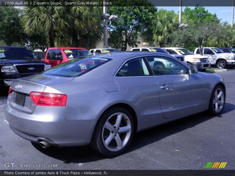 Quartz Grey Metallic / Black 2009 Audi A5 3.2 quattro Coupe