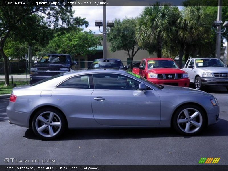 Quartz Grey Metallic / Black 2009 Audi A5 3.2 quattro Coupe