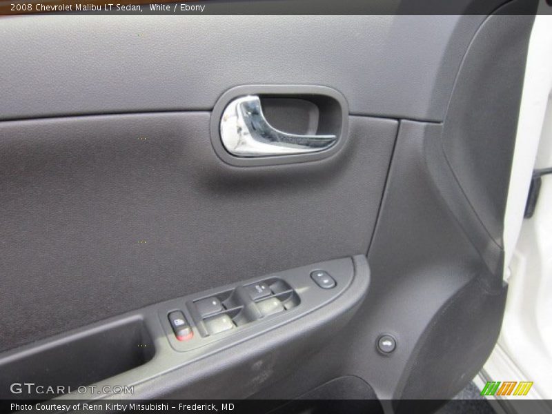 White / Ebony 2008 Chevrolet Malibu LT Sedan