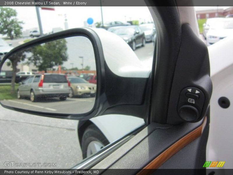 White / Ebony 2008 Chevrolet Malibu LT Sedan